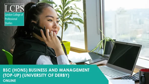 BSc (Hons) Business and Management (Top-Up) (online) (University of Derby)