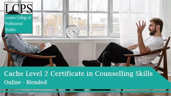 NCFE CACHE Level 2 Certificate in Counselling Skills