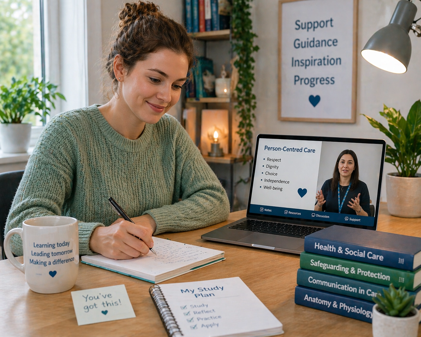 Flexible online study support for Health and Social Care learners