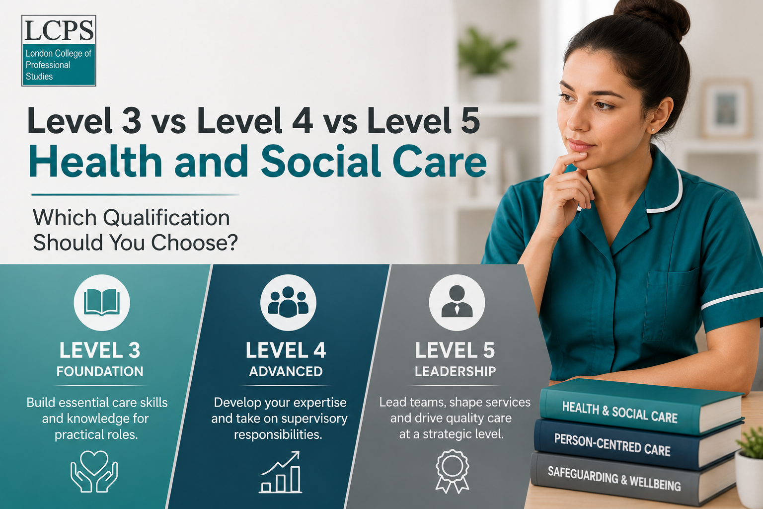 Level 3 vs Level 4 vs Level 5 Health and Social Care qualifications comparison